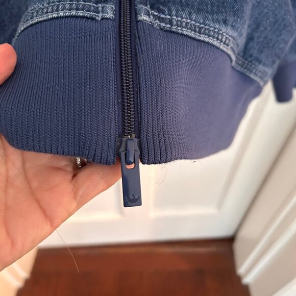 Men’s Adidas Adicolor Firebird Denim Track Jacket Size XL - Picture 7 of 9